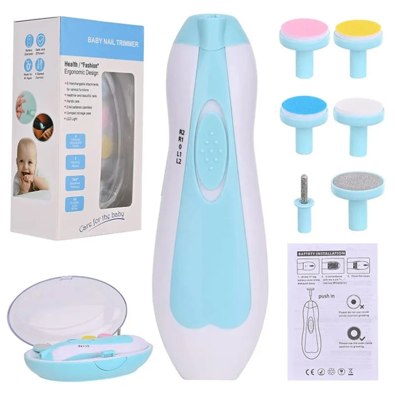 Baby Electric Nail Trimmer Kid Nail Polisher Tool Baby Care  Infant Manicure Set