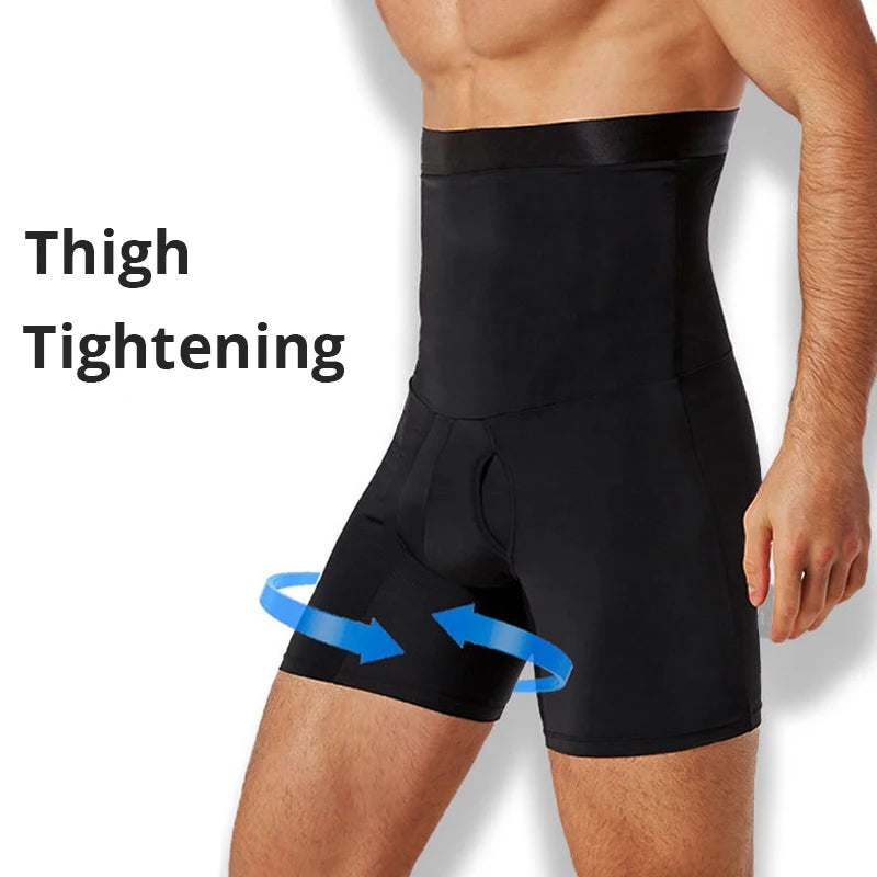 Men Tummy Control Shorts Body Shaper Compression High Waist