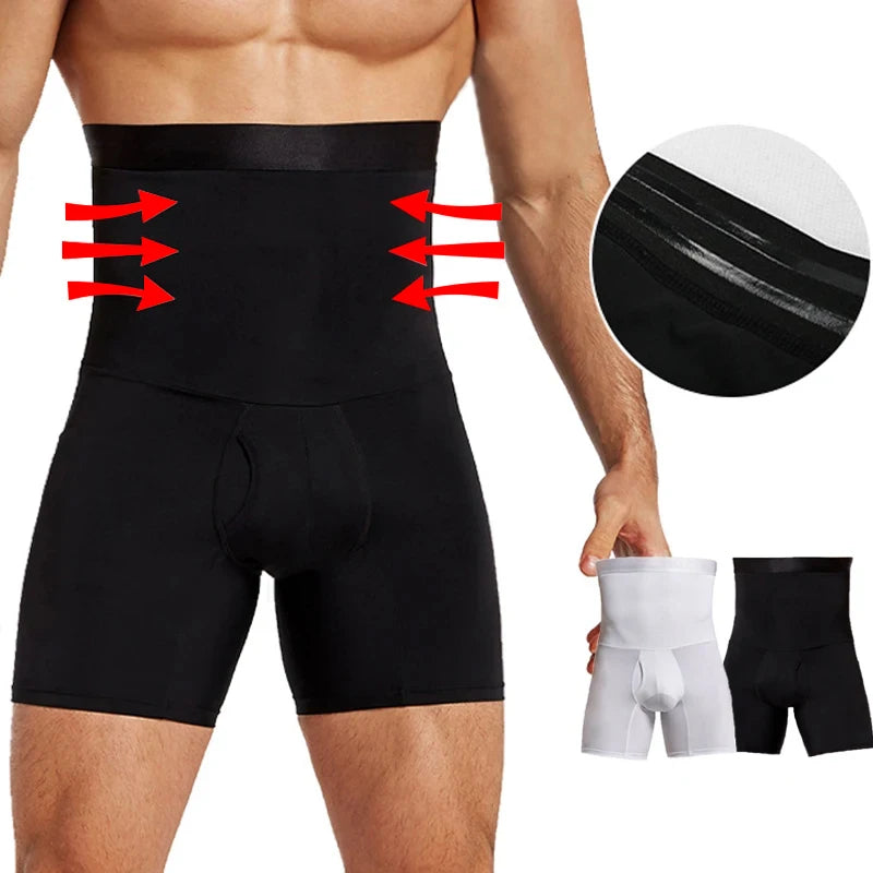 Men Tummy Control Shorts Body Shaper Compression High Waist