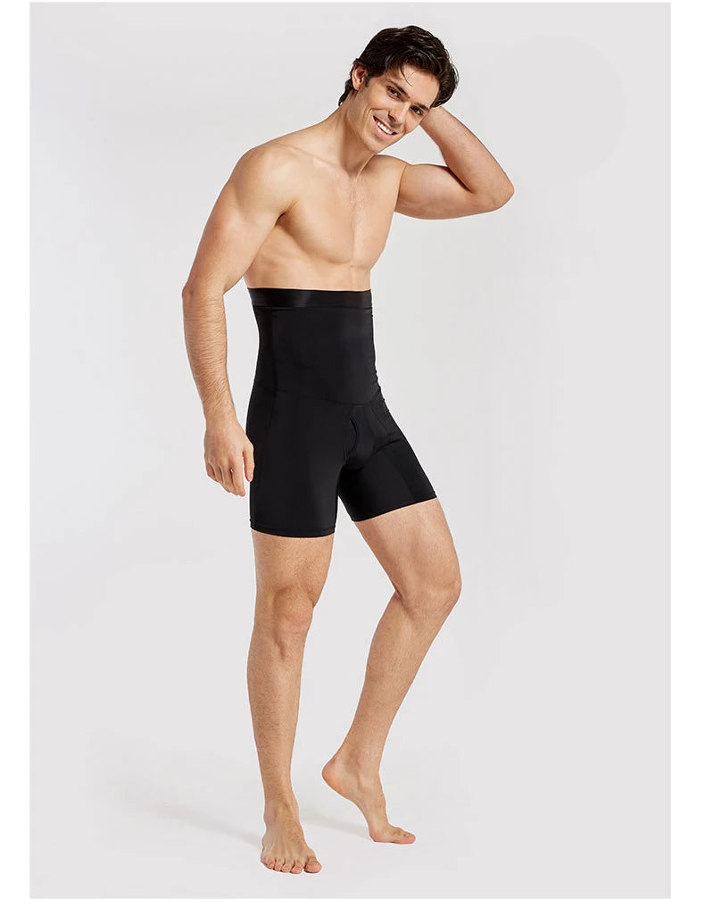 Men Tummy Control Shorts Body Shaper Compression High Waist