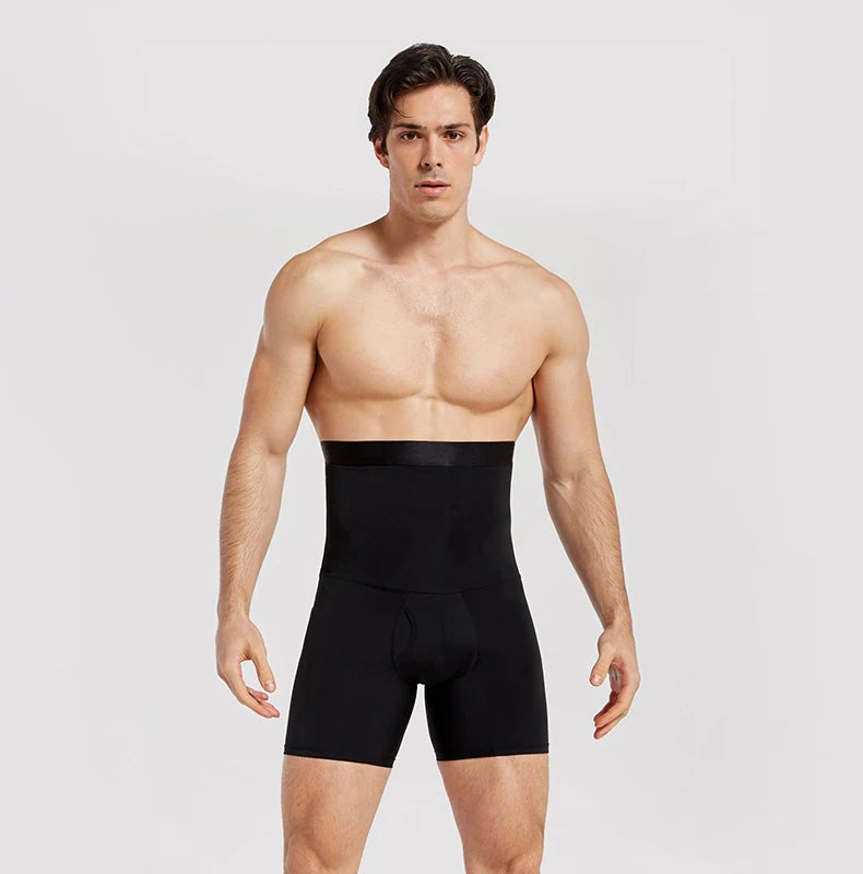 Men Tummy Control Shorts Body Shaper Compression High Waist