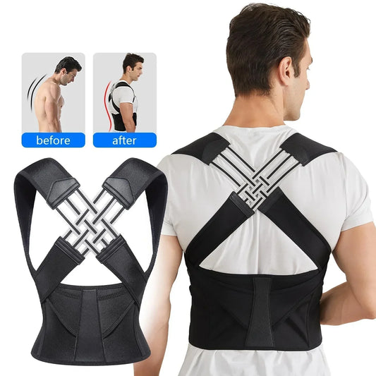 Posture Corrector for Women and Men  Adjustable Shoulder Posture Brace Back Straightener